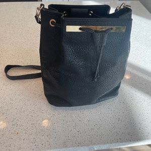 Faux leather backpack